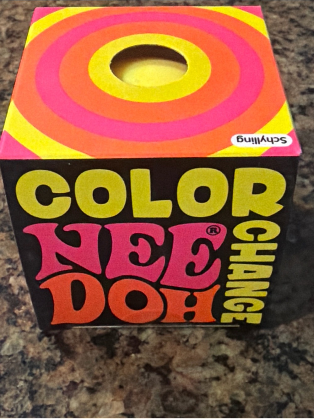 Schylling NeeDoh Color Change Yellow 2.5" Groovy Glob New in Box